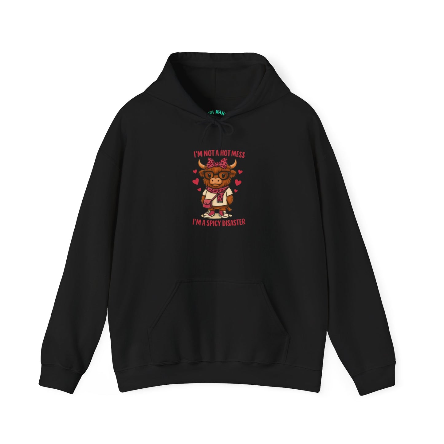 Spicy Disaster Hoodie — "I'm Not a HOT MESS I'm a SPICY DISASTER"