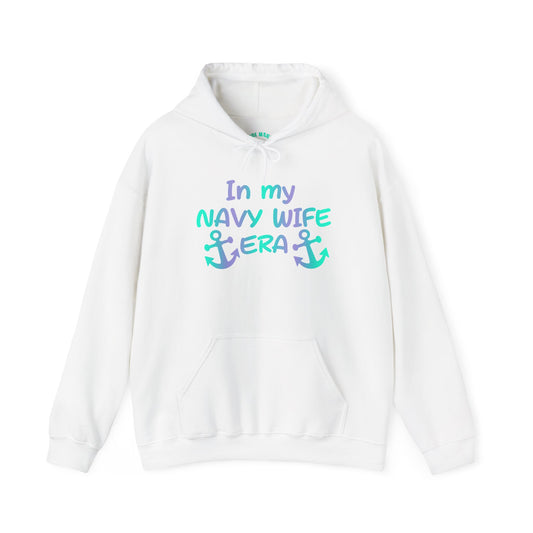 In My Navy Wife Era Graphic Hoodie