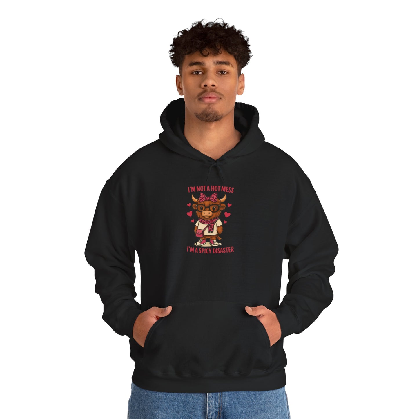 Spicy Disaster Hoodie — "I'm Not a HOT MESS I'm a SPICY DISASTER"
