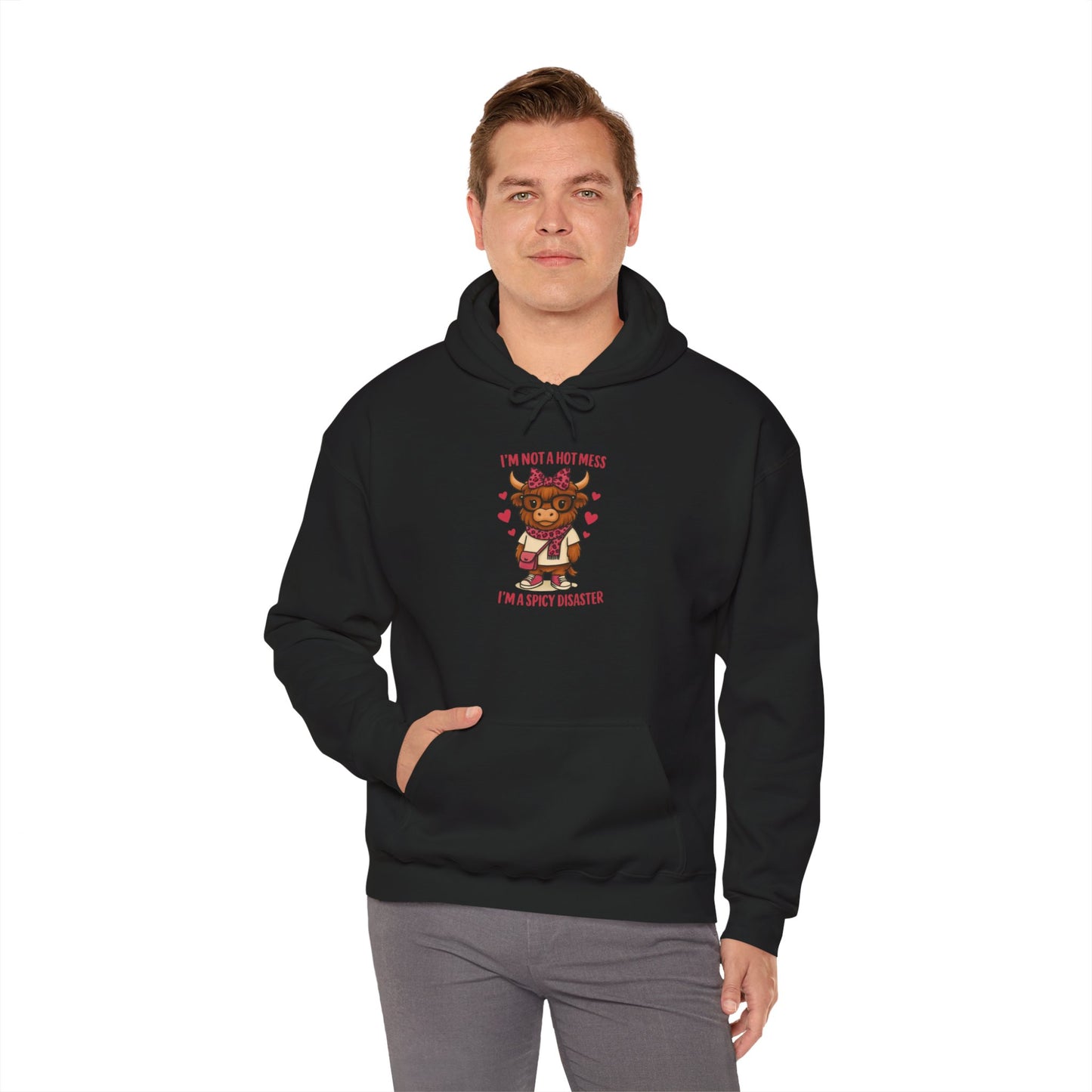 Spicy Disaster Hoodie — "I'm Not a HOT MESS I'm a SPICY DISASTER"