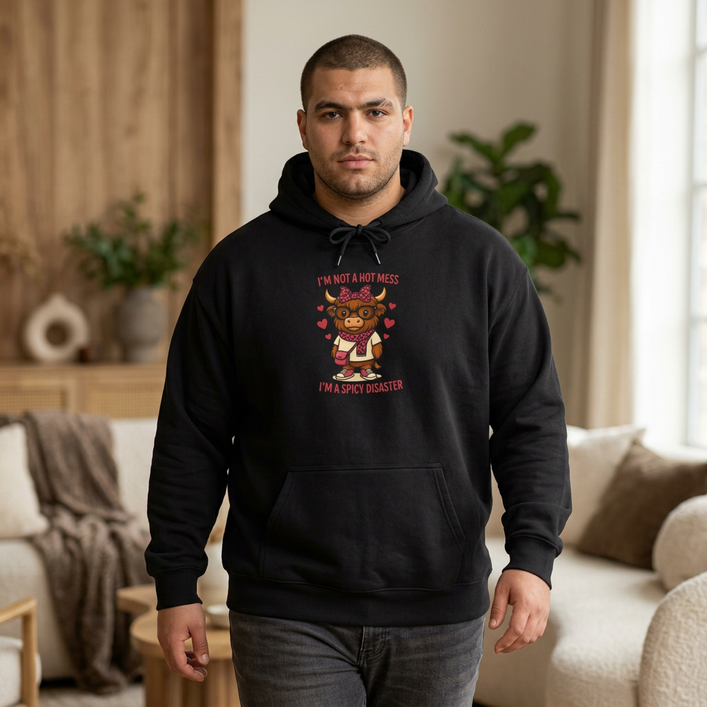 Spicy Disaster Hoodie — "I'm Not a HOT MESS I'm a SPICY DISASTER"