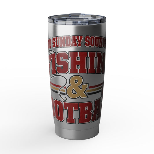 Fishing & Football 20oz Stainless Tumbler
